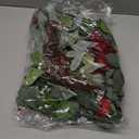 H&W 2pcs Small Size Artificial Wedding Arch Flowers for Wedding Sign, Floral Swag Dusty Decor for Reception Ceremony Backdrop Sweetheart Table Red Rose