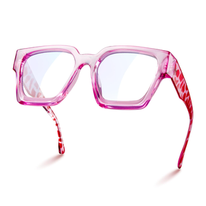 livho Oversized up to 99% Blue Light Blocking Glasses for Woman - Rectangle Fashion Glasses for Computer, Chic Preppy Frame