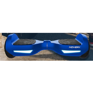Hover-1 Drive Electric Hoverboard | 7MPH Top Speed, 3 Mile Range, Long Lasting Lithium-Ion Battery, 6HR Full-Charge, Path Illuminating LED Lights, Blue