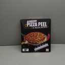 Pizza Peel Aluminum Pizza Spatula - Lavit 12x14 Inch Pizza Pack Metal Peel with Wood Handle & Rocker Cutter, Pizza Paddle (Storage bag included), for Family Pizza Oven, Baking, Dough, Bread & Pastry