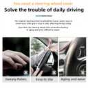 Car Steering Wheel Cover, 15 inch Microfiber Leather Carbon Fiber Soft Anti-Slip Breathable, Universal Size Elastic Car Accessory for Most Cars (Beige)