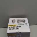 Magnetic Dryer Vent Coupling Connector Kit, DV180 Airtight Seal Coupling, Strong Magnet Quick Connection Self-Alignment Easy to Clean Included a 3ft 4" Duct & 2 Clamps