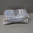 5 x Aesthetic Pencil Case Pouch with Zipper  Large Capacity Organizer Bag for School Supplies, Pens, Pencils, Markers  Cute Small Storage Box for Kids, Girls, Teens & College, Blue