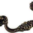 10-Pack 4" C-C Vintage Style Bail Drawer Pull Drop Swing Handles Dresser Pulls Cabinet Knob Antique Bronze Bail Pull 4" Centers Vintage Style (10,Holes Center to Center: 4")
