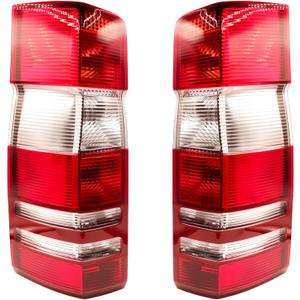 2PCS Tail Light Assemblies for Sprinter W906, Driver & Passenger Side Rear Brake Lamp Replacement for Dodge & Freightliner 2500/3500 Van (Includes Halogen Bulbs)