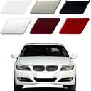 Goholy Car Front Bumper Headlight Washer Cover Compatible with BMW 3 Series E90 E91 2009 2010 2011Headlight Washer Nozzles Cover 61677211209 61677211210 Water Spray Cover Sliver Left