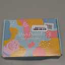 Ombre Blonde Wig with Bangs Long Wavy Wig Platinum Blonde Wigs for Women 26 Inch Blonde Highlight Wig with Dark Roots Natural Synthetic Wigs Curly Hair Replacement Wig for Daily Party Cosplay Use