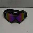 Motorcycle Goggles Dirt Bike Motocross ATV Goggles Off RoadFit Over Glasses for Man Women Youth Adult Black White