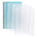ONLYKXY 10pcs Clear Exercise Book Covers for Home Office Books Waterproof Plastic Sleeves (A4)