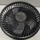 Primevolve Portable Oscillating Standing Fan,Rechargeable Battery Operated USB Floor Table Desk Fan with Remote, Bedroom Camping Travel Fans Black 7.7"