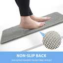 Hargiis Non-Slip Bathtub Mat, Anti Slip Shower Mat, Fast Drying Bathtub Mats, Foot Scrubber Mat, Anti Slip Mat for Tub, Floor, Bathroom, Kitchen, Home, Hotel (Grey 71"24")