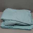 Extra Deep Full Sheet Set - 6 Piece Breathable & Cooling Sheets - Hotel Luxury Bed Sheets Set - Easy & Secure Fit - Soft, Wrinkle Free & Comfy Sheets Set - Spa Blue Sheet Set with Extra Deep Pockets