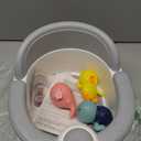 Baby Bath Seat for Babies 6 Months & Up - Bathtub Seats for Babies with 3 Baby Bath Toys, Non-Slip, Comfortable, Infant Bath Essentials-Grey