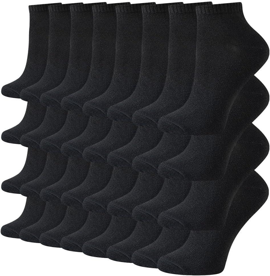 JOYNE 8/16 Pairs Women's Ankle Socks Lightweight Breathable Low Cut Casual Socks, Sock Size:9-11 (Large)