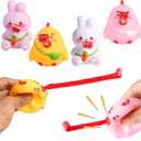 VOMAOK Easter Basket Stuffers for Kids,4 Pack Easter Tongue Out Toys Easter Gifts,Easter Egg Fillers for Boys and Girls