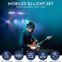 Telbum DJ Lights Stand for Parties - Professional 5in1 LED DJ Lighting System with Stand, DMX512, Sound Activated Stage Lights Package for Wedding Live Band Disco Club Gig Bar Booth Show Events