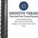 YUNSCM 2-PCS 700C Bike Tires 700x40C/40-622 Compatible with 700x38C 700x39C 700x40C 700x41C 700x42C Bike Bicycle Tires