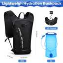 Maelstrom Hydration Backpack, Hiking Backpack with 2L Water Bladder, Running Hydration Vest for Cycling Hiking Rave for Men Women