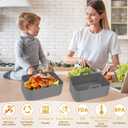 Silicone Air Fryer Liners 10QT, Reusable Airfryer Basket Liners Rectangular for Ninja DZ550/DZ401, 2Pcs 5QT Large Air Fryer Accessories,Replacement Basket Insert with Magnetic Cheat Sheet (2 Pcs Grey)