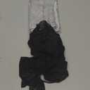 CHICME Women 2-Pack Babydoll Lingerie Lace Trim Side Slit Modal Cami Sleep Dress Loungewear Cute Night Gowns for Women Gray+Black-L