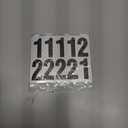 HCFQ 60 Pcs 1.5 inch Adhesive Numbers for Mailbox, DIY Reflective Number Sticker, House Numbers, Mailbox Decals, Address Number, Cars, Storage Cabinet, Trash Cans Decal Pack(Black/ White)