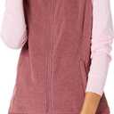 Amazon Essentials Women's Classic-Fit Sleeveless Polar Soft Fleece Vest (Burgundy Heather), Size M