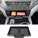 PIMCAR Removable Tray for 2016-2022 Honda Pilot/2017-2026 Honda Ridgeline/2019-2025 Honda Passport Center Console Organizer Storage Box Interior Accessories (Only Fit Models with Cubby)