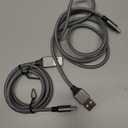 etguuds USB to USB C Cable 3ft, 2-Pack USB A to Type C Charger Cord Fast Charging for Samsung Galaxy A17 A16 A15 A26 A36 A56, S25 S24 S23 S22 S21 S20 S10 Note 20, for iPhone 17 16 15, Moto, Gray