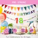 Happy Birthday Banner Pre Strung Felt Decorations Reusable Party Garland Set Rainbow Birthday Supplies With Ball Garland And Pennant Flag For Girls Boys Women Men Photo Prop Room Decor Rainbow