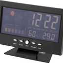 Temperature Humidity Clock with Alarm, Calendar, Weather Forecast for Home