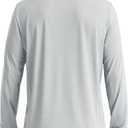 Mens UPF 50+ Sun Protection Shirts, UV Long Sleeve Swim Rash Guard for Hiking Running Fishing Quick Dry Lightweight (S)