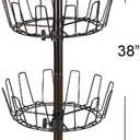 Household Essentials 21x38 Three-Tier Adjustable Revolving Shoe Rack | Bronze,  MEASURES: 38"H x 12"W x 12"D