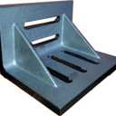 HHIP 3402-0305 7" x 5-1/2" x 4-1/2" Slotted Angle Plate, Webbed