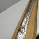 MEXAU Tension Curtain Rod 41-126”, Heavy Duty Silver No Drill Shower Rod
