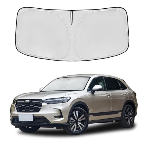 Windshield Sun Shade for Honda HR-V 2023 2024 2025 2026 Front Window Shade Custom Fit HRV Accessories Sun Visor Foldable Shade Blocks UV Rays Summer Must Have Car Accessories