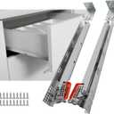 LONTAN Full Extension American Undermount Drawer slide 18 5/16" ( Silver )