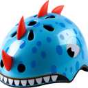 Atphfety Toddler Kids Bike Helmet, Adjustable and Multi-Sport, 3 Sizes for Ages 1-2-3-5-8-14 Years Child Infant Boys Girls (Blue dinosaur)