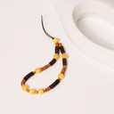 Beaded Phone Wrist Strap Bamboo Beaded Phone Lanyard Coconut Shell Beads Wrist Lanyard for Smartphone Charm Wristlet