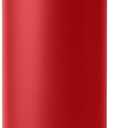 YETI Rambler 18 oz Bottle, Vacuum Insulated, Stainless Steel with Color Matching Straw Cap, Rescue Red