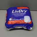 LivDry Adult XXL Incontinence Underwear, Extra Absorbency Adult Diapers, Leak Protection, XX-Large, 12-Pack
