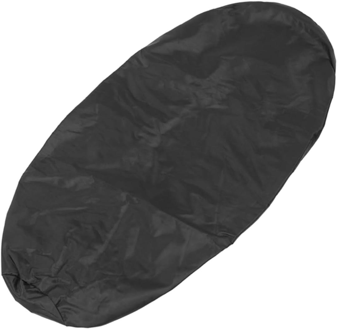 Universal Motorcycle Rain Seat Cover Universal Flexible Waterproof Saddle Seat Protector Cover Black M Auto Replacement Parts