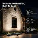 2Pack 72W Outdoor Wall Washer Lights, 40 Inch 5000K Daylight White LED Wall Washer Light Bar, 120V Waterproof IP67 Outdoor LED Light Bar for Outdoors, Plug and Play