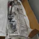 100% Stainless Steel Heavy Duty Clothes Rack Load 960LBS, Three Rods Clothing Racks for Hanging Clothes ExtendableRolling Garment Rack With Sturdy Wheels Shelves Hooks, Portable Closet Wardrobe Rack (Silver)