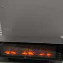 Space Heater, Fireplace Heater, Heaters for Indoor Use with 3D Flame Effect, 1500W Portable Air Conditioner Fast Heating Space, Easy Installation, Remote Control, 24H Timer