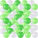 Shappy 180 Pcs Soft Plastic Balls, Crush Proof Ocean Balls Reusable for Photo Booth Props Play Tent Swimming Party Holiday Decoration(Green, Light Green, White)