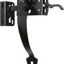 National Hardware N109-040 Swinging Gate & Door Thumb Latch, Heavy Duty, Coated with WeatherGuard Protection, Black