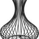 Metal Black Wine Cork Display Holder Iron Cork Container Decorative Free Standing Wine Cork Storage Collector Cage Wine Stopper Collector Basket for Wine Lover Gift Kitchen Decor