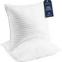 Beckham Hotel Collection Euro Size Throw Pillows (Set of 2), 26 x 26 Down Alternative Pillow Insert for Bed, Couch, and Sofa