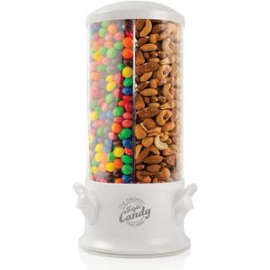 Handy Gourmet Original Triple Candy Machine-Fun Candy & Nut Dispenser-New & Improved (Pearl White), Standard (JB8450PWHI)