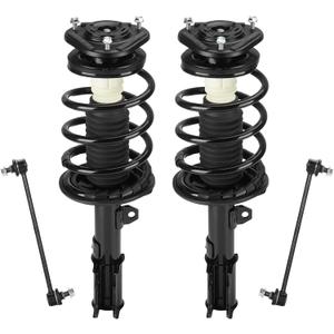 Front Struts Assembly & Sway Bar Links for 2003 2004 2005 2006 2007 2008 Toyota Corolla, Shock Absorber w/Coil Spring Replace 172115 172114 4PCS